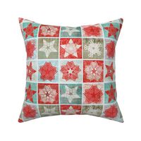 Starflakes - Poinsettia-Ice-Linen