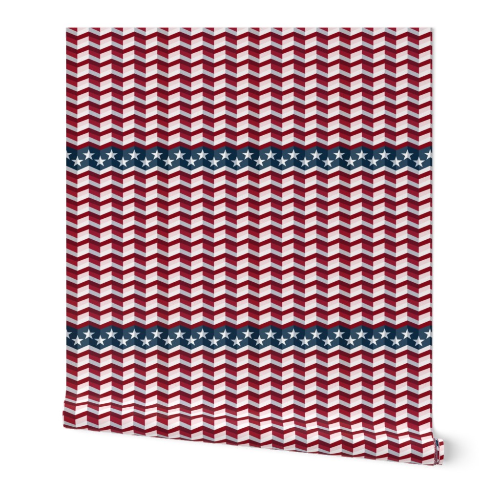 Vintage Sports Stars in Red, Blue, and White, Medium Scale