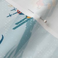Retro Sportive Ski  textured - M