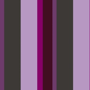 Gray, pink and burgundy stripes