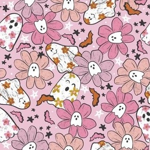Groovy Ghosts Pink