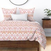 Bashir orange pink ikat