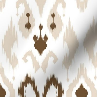 Bashir Ikat Brown Beige