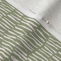 Organic Lines in Green and Peach Wallpaper - 4" Fabric