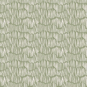 Organic Lines in Green and Peach Wallpaper - 6" Fabric