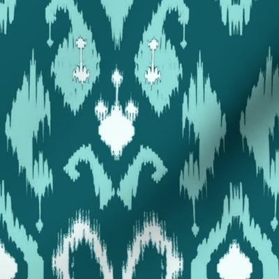 Bashir Ikat Teal 