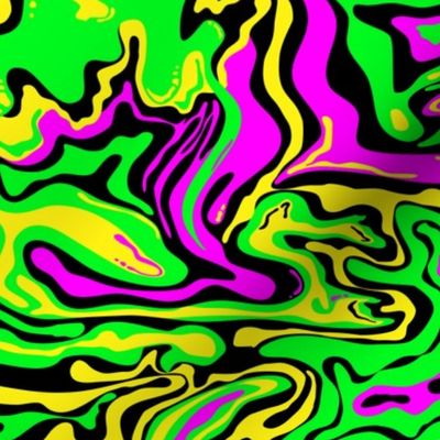 psychedelic oil spill neon 90s