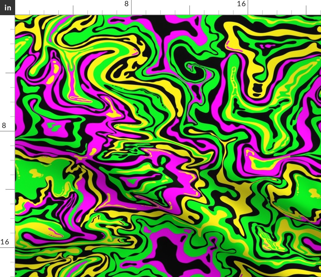 psychedelic oil spill neon 90s