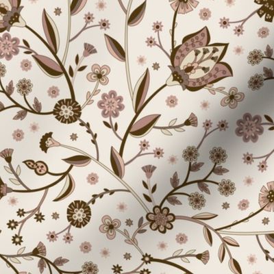 CATERINA FLORAL - brown