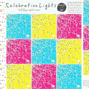 Celebration Lights Â· holiday napkin set (pls ZOOM)