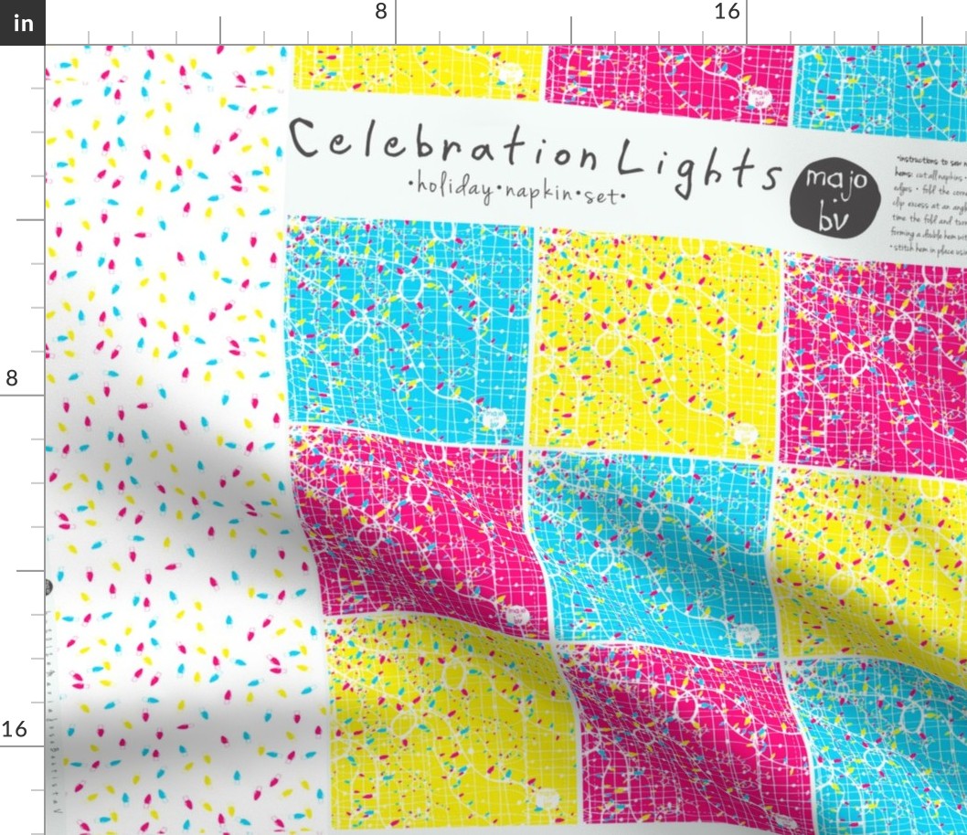 Celebration Lights Â· holiday napkin set (pls ZOOM)