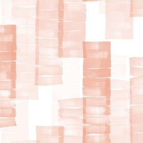Layered Brush Strokes Color Block in Teacup Rose (Pale Peachy Pink)