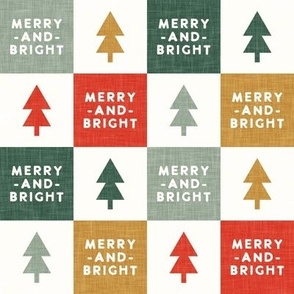 Merry and Bright - Christmas Checks - Holiday Multi OG - LAD23