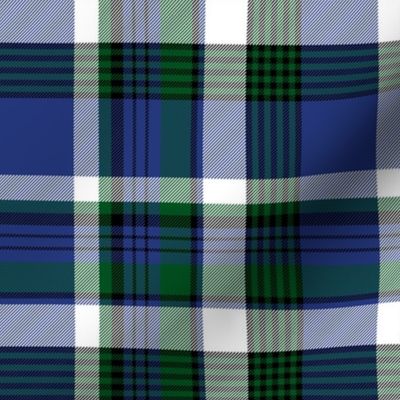 Alberta blue-green-white tartan, 6"