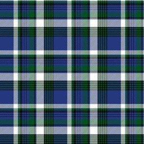 Alberta blue-green-white tartan, 3"