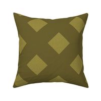 Textured Rattan Trellis  Cheater Quilt in Olive Green - 8 inch fabric repeat - 12 inch wallpaper repeat