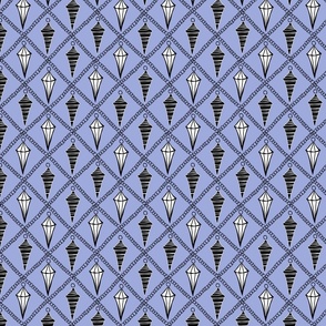 (M) Dragon Spell Plenty ‘O Pendulums Diamond Repeat Lavender/Purple