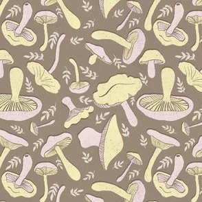 Mushrooms// East Fork Butter and Piglet //large scale//wallpaper//home decor//fabric
