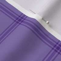 ticking stripe plaid - royal purple, 3"
