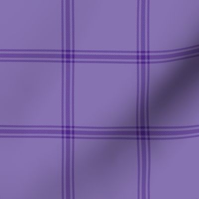 ticking stripe plaid - royal purple, 3"