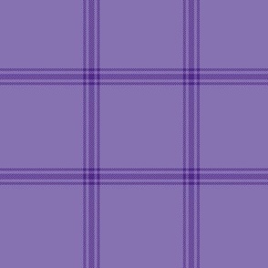 ticking stripe plaid - royal purple, 3"