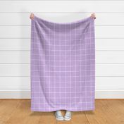 4in Grid Lilac and White