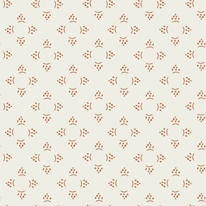 Circles and Diamonds Geometric Wallpaper in White on Topaz
