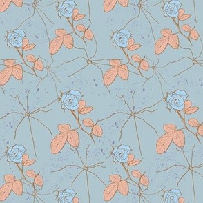 Enchanted Roses in Light Blue Air