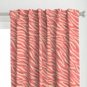 Retro Zebra Print - Pink - Large Scale