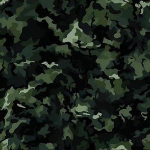 Dark Green Camo Fabric, Wallpaper and Home Decor | Spoonflower