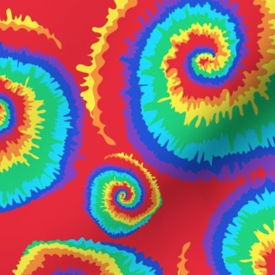 Rainbow swirl tie die