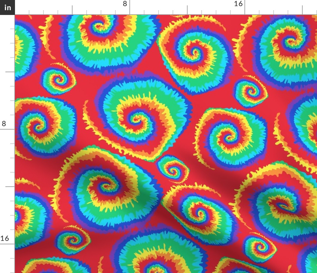 Rainbow swirl tie die