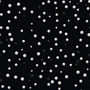 Black & White Polka Dots