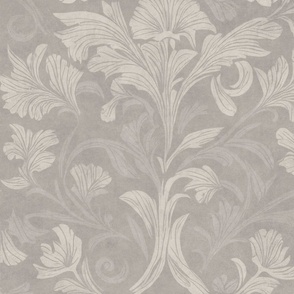 William Morris Style Coordinating Pattern Light Grey  II