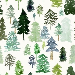 Pine Forest - Christmas, Woodland Trees