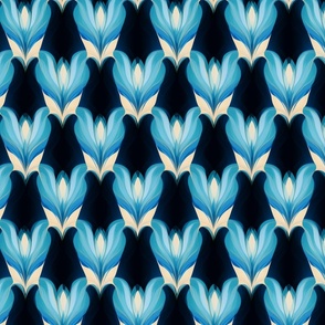 Blue Lotus Flower Ballet