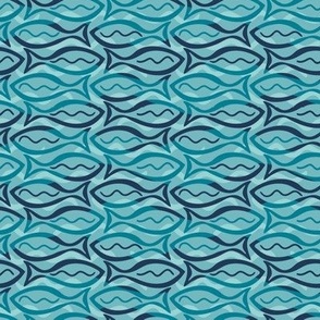 Fleece Fish - Small - Blue