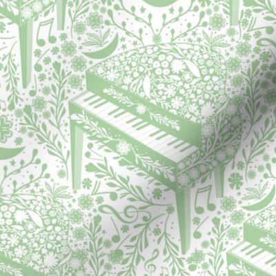 Light Green Lost in Piano-childhood hobby