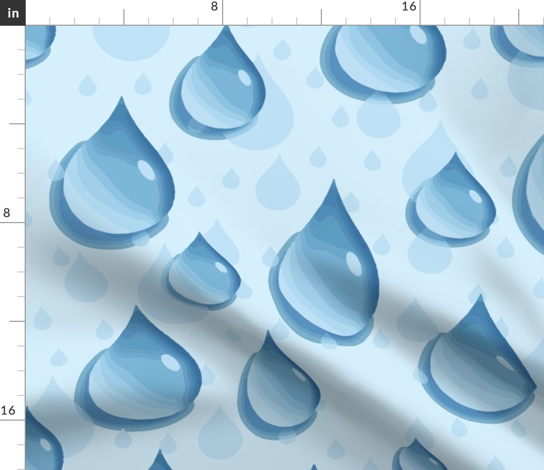 Rain Drop Pattern 24 x 24