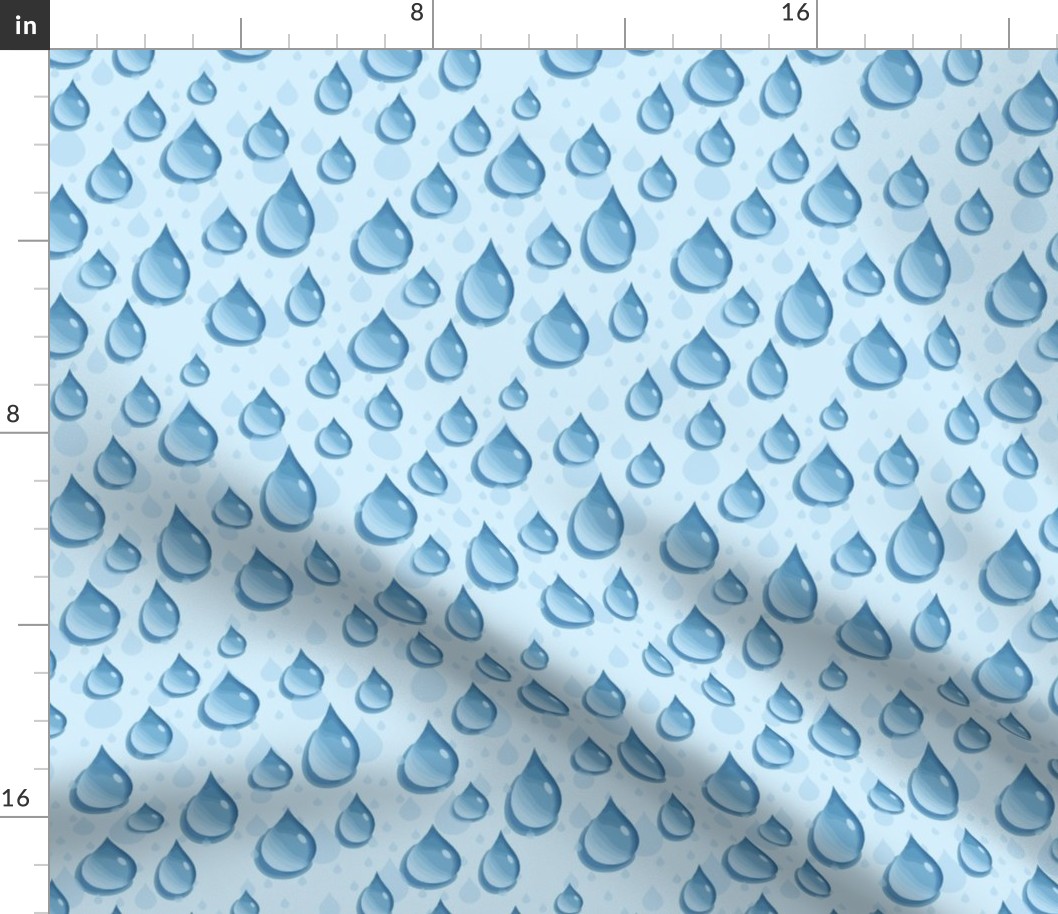 Rain Drop Pattern 6 x 6