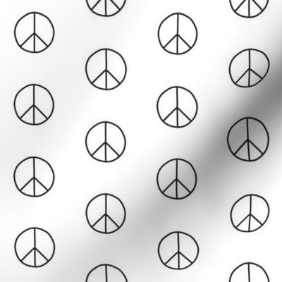 hand drawn peace sign