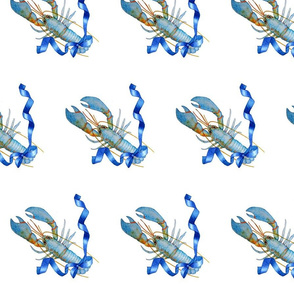 Blue Lobsters w Ribbons