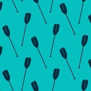 Paddles Small Scale Blue Background