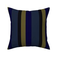 gold and blue  stripes