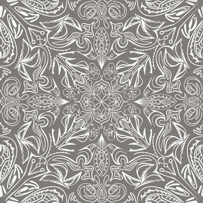 Flowing Lace On Grey