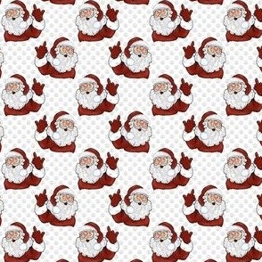 Small Scale Naughty Santa Claus on White
