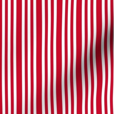 Custom Nancy Border Candy Stripes red on White copy