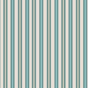 Coastal Outline Stripe - Blue, Sand, Teal, White