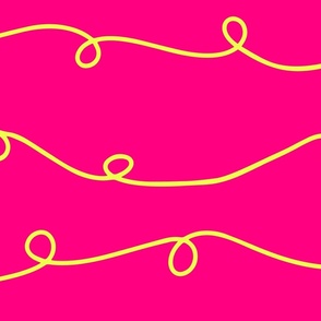 Loopy Doodle Lines – LARGE – Pink