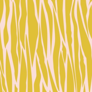 Retro tiger stripe_yellow_Large